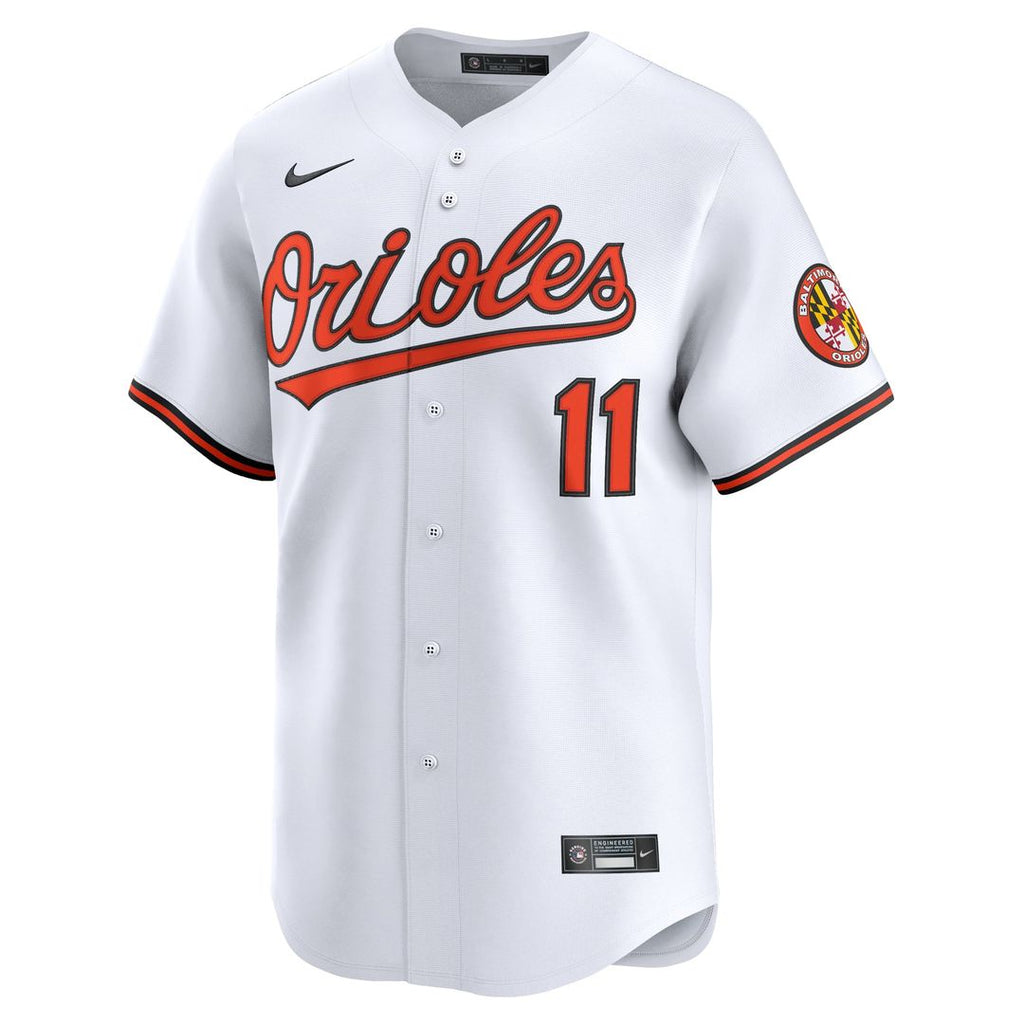 Baltimore Orioles Jordan Westburg Nike White Home Limited Player Jersey product image 2, provided for visual reference and