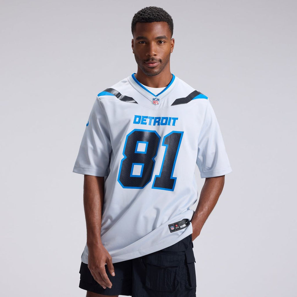 Detroit Lions Calvin Johnson Nike Silver 2026 Rivalries Collection Game Jersey product image 2, provided for visual