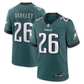 Philadelphia Eagles Saquon Barkley Nike Midnight Green Game Player Jersey product image 1, provided for visual reference and
