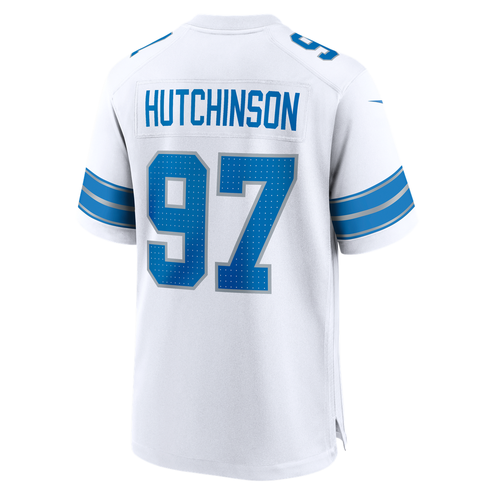 Detroit Lions Aidan Hutchinson Nike Blue Game Jersey product image 23, provided for visual reference and product detail
