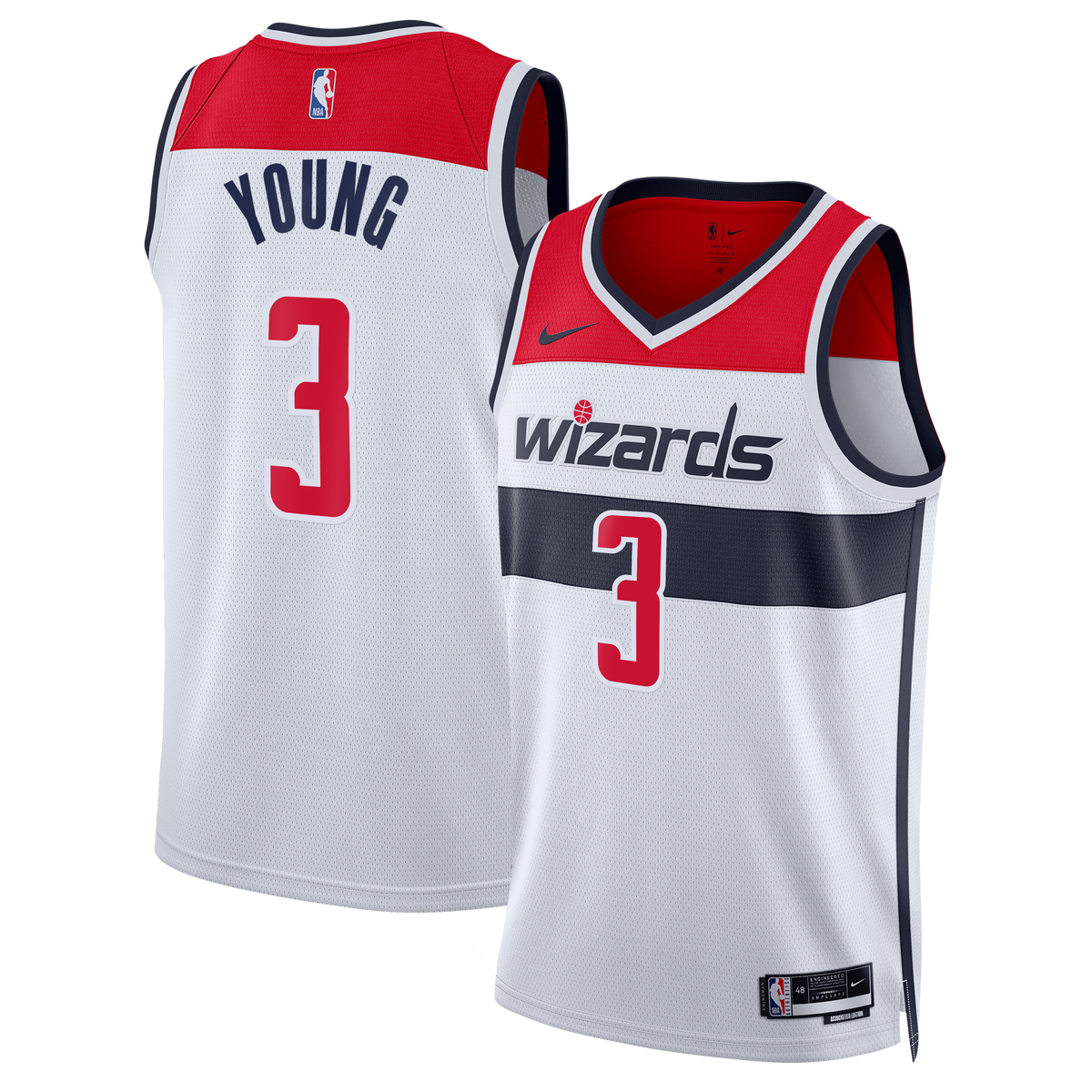 Washington Wizards Nike Association Edition Swingman Jersey - White - Trae Young - Unisex product image 2, provided for