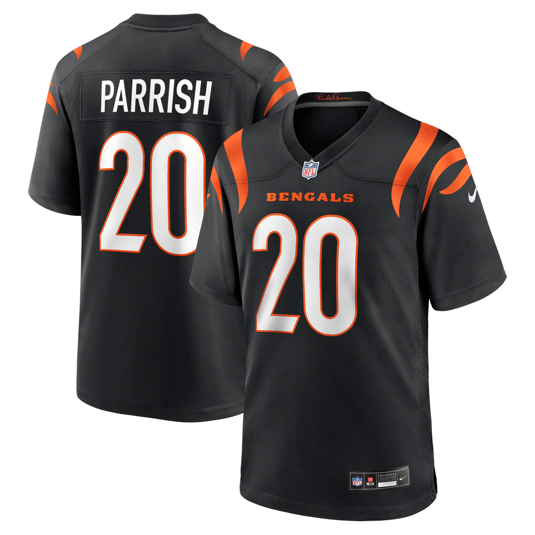 Cincinnati Bengals Lemar Parrish Nike Black Team Retired Game Jersey product image 1, provided for visual reference and