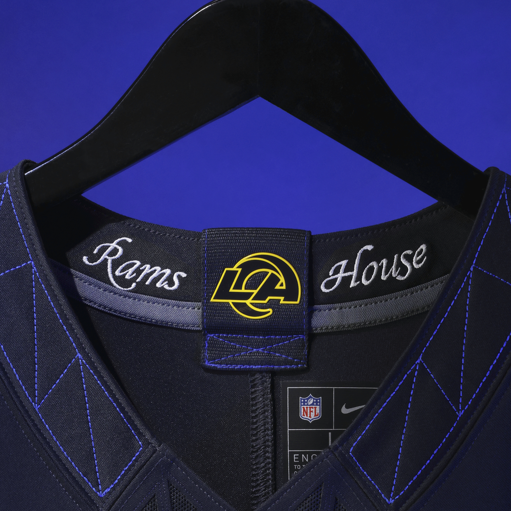 Los Angeles Rams Puka Nacua Nike Dark Blue Rivalries Collection Stitched Limited Jersey product image 10, provided for