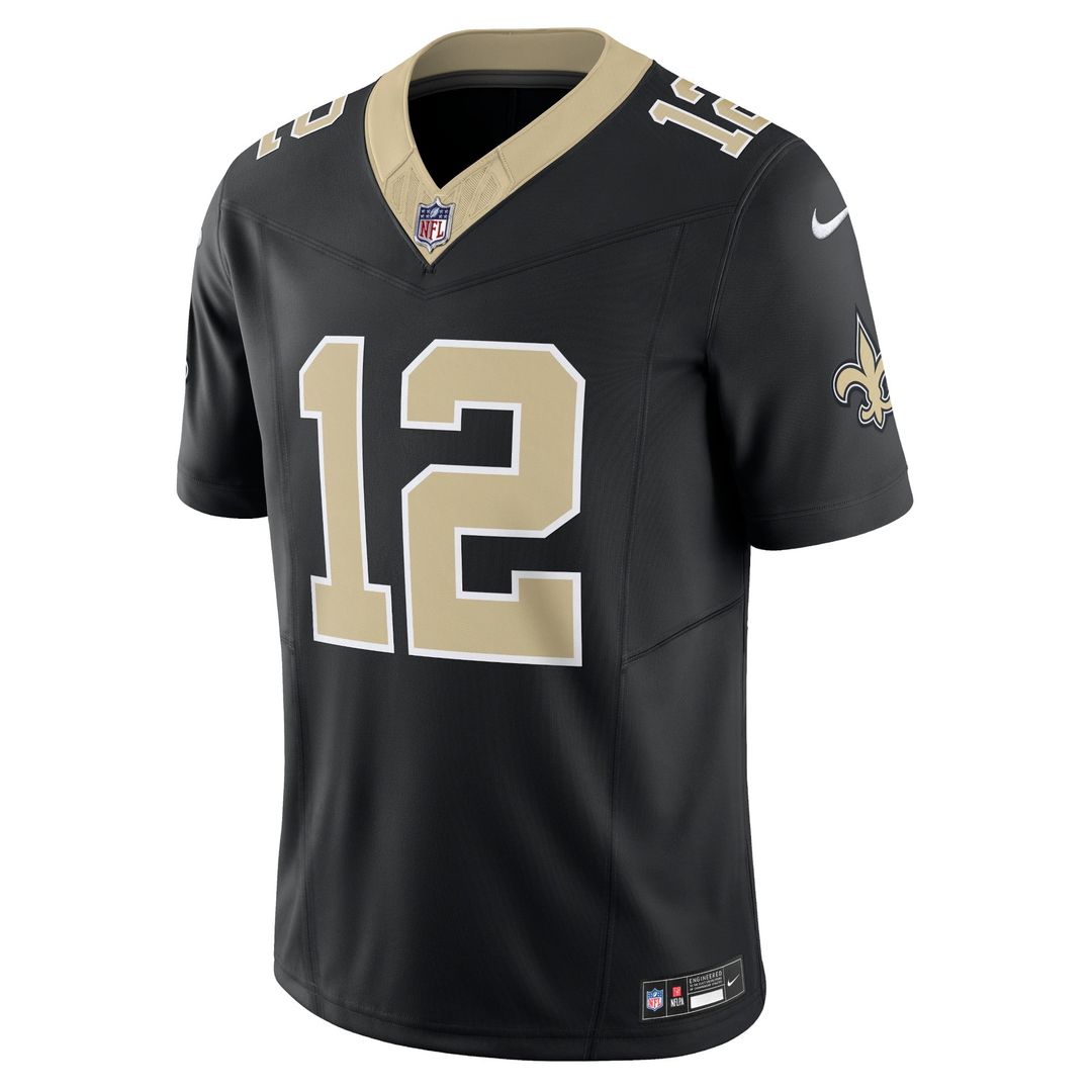 New Orleans Saints Chris Olave Nike Black Vapor F.U.S.E. Limited Jersey product image 2, provided for visual reference and
